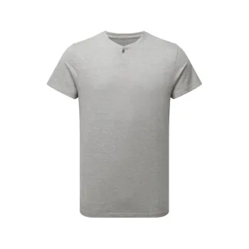 Φωτογραφία από 'Comis' - Ανδρικό T-shirt με κουμπί σε χρώμα Grey Melange