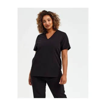 Δεύτερη φωτογραφία από 'Limitless' - Γυναικεία ελαστική μπλούζα νοσηλευτικής Onna σε χρώμα Black