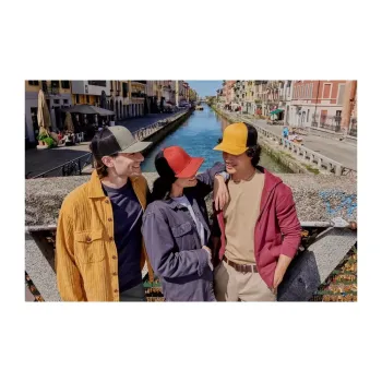 Φωτογραφία από S-Sonic - Εξάφυλλο καπέλο με δίχτυ σε χρώμα Grey-Black