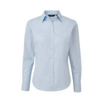 Φωτογραφία από PR300 - Γυναικείο μακρυμάνικο πουκάμισο από ποπλίνα σε χρώμα Light Blue