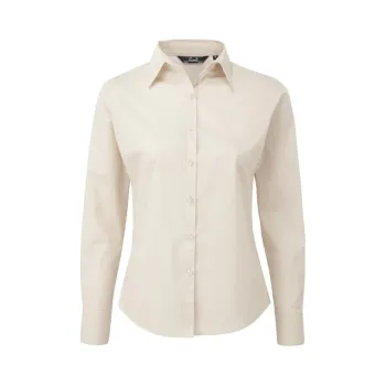 Φωτογραφία από PR300 - Γυναικείο μακρυμάνικο πουκάμισο από ποπλίνα σε χρώμα Natural