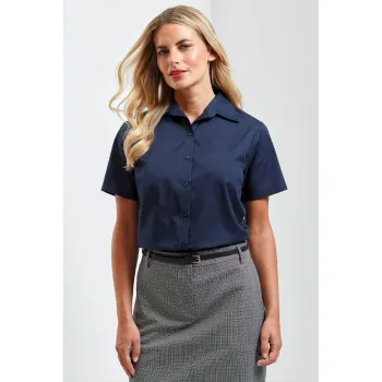 Κεντρική φωτογραφία από PR302 - Γυναικείο Πουκάμισο Κ/Μ σε χρώμα Navy