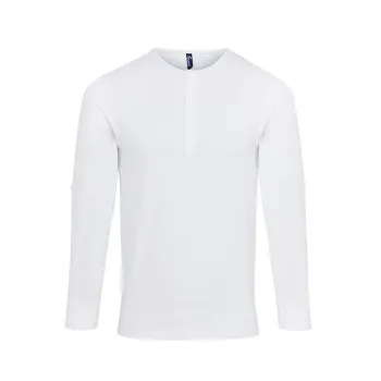 Κεντρική φωτογραφία από PR218 - Ανδρική μακρυμάνικη μπλούζα με κουμπιά σε χρώμα White
