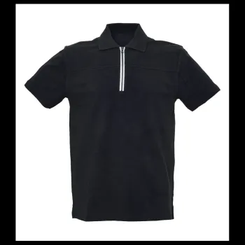 Φωτογραφία από Gorizia - Πόλο δίχρωμο με φερμουάρ σε χρώμα Black