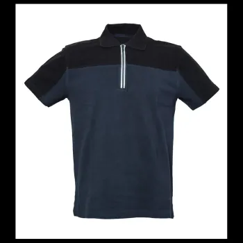 Φωτογραφία από Gorizia - Πόλο δίχρωμο με φερμουάρ σε χρώμα Navy-Black