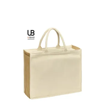 Φωτογραφία από Riviera - Ισοθερμική τσάντα από βαμβάκι και γιούτα σε χρώμα Natural