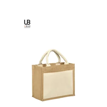 Φωτογραφία από Darwin - Μικρή τσάντα αγοράς με εξωτερική τσέπη σε χρώμα Natural