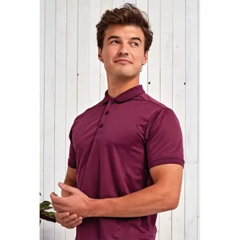 Κεντρική φωτογραφία από PR615 - Ανδρικό πόλο πικέ Coolchecker® σε χρώμα Burgundy