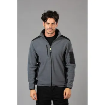 Φωτογραφία από Baltic - Ανδρική ζακέτα fleece δίχρωμη σε χρώμα Red-Black