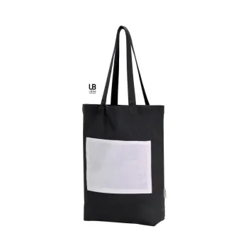 Φωτογραφία από Michigan - Τσάντα αγοράς δίχρωμη με τσέπη σε χρώμα Black