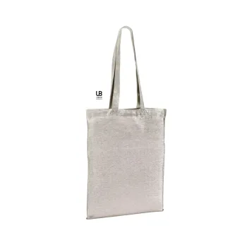 Φωτογραφία από Nashville - Τσάντα αγοράς lurex με μακριά χερούλια σε χρώμα Silver