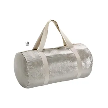 Φωτογραφία από Cincinnati - Κυλινδρικη τσάντα lurex πολλών χρήσεων σε χρώμα Silver