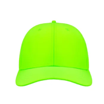 Φωτογραφία από μπροστά από Recy Feel - Εξάφυλλο καπέλο τζόκεϊ σε χρώμα Green Fluo