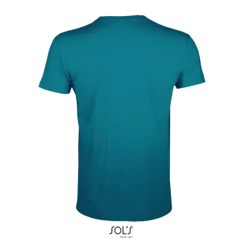Φωτογραφία από πίσω από Regent Fit - Ανδρικό T-shirt σε στενή γραμμή σε χρώμα Duck Blue