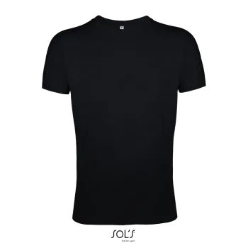 Φωτογραφία από μπροστά από Regent Fit - Ανδρικό T-shirt σε στενή γραμμή σε χρώμα Deep Black