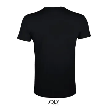 Φωτογραφία από πίσω από Regent Fit - Ανδρικό T-shirt σε στενή γραμμή σε χρώμα Deep Black