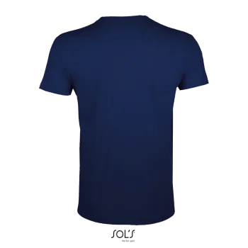 Φωτογραφία από πίσω από Regent Fit - Ανδρικό T-shirt σε στενή γραμμή σε χρώμα French Navy