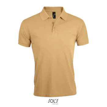 Φωτογραφία από μπροστά από Prime Men 4-5XL - Ανδρικό πόλο πικέ σε χρώμα Sand