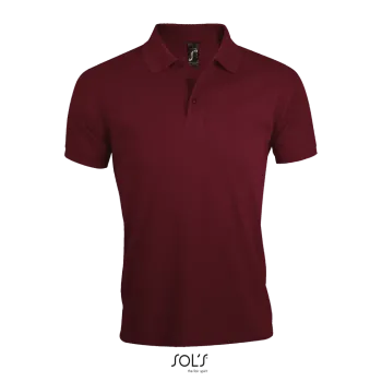 Φωτογραφία από μπροστά από Prime Men 4-5XL - Ανδρικό πόλο πικέ σε χρώμα Burgundy