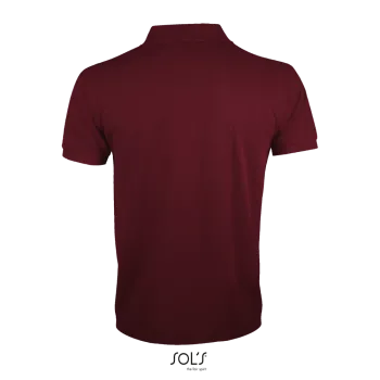 Φωτογραφία από πίσω από Prime Men 4-5XL - Ανδρικό πόλο πικέ σε χρώμα Burgundy
