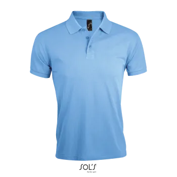 Φωτογραφία από μπροστά από Prime Men 4-5XL - Ανδρικό πόλο πικέ σε χρώμα Sky Blue Pique