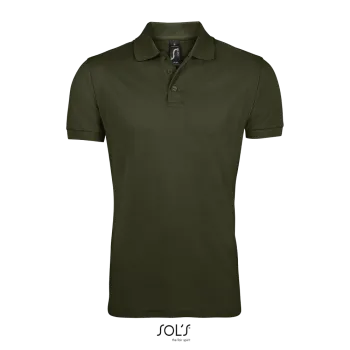 Φωτογραφία από μπροστά από Prime Men 4-5XL - Ανδρικό πόλο πικέ σε χρώμα Army