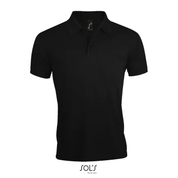 Φωτογραφία από μπροστά από Prime Men 4-5XL - Ανδρικό πόλο πικέ σε χρώμα Black