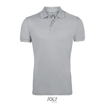 Φωτογραφία από μπροστά από Prime Men 4-5XL - Ανδρικό πόλο πικέ σε χρώμα Pure Grey