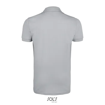 Φωτογραφία από πίσω από Prime Men 4-5XL - Ανδρικό πόλο πικέ σε χρώμα Pure Grey