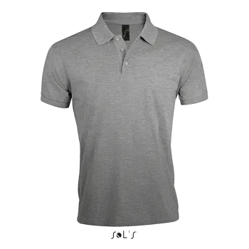 Φωτογραφία από μπροστά από Prime Men 4-5XL - Ανδρικό πόλο πικέ σε χρώμα Grey Melange