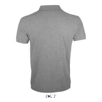 Φωτογραφία από πίσω από Prime Men 4-5XL - Ανδρικό πόλο πικέ σε χρώμα Grey Melange