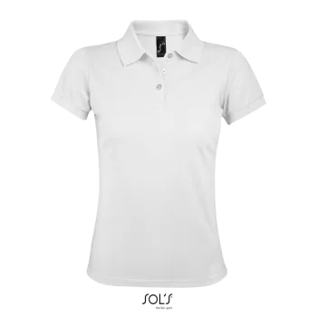 Φωτογραφία από μπροστά από Prime Women Λευκό 3XL - Γυναικείο πόλο πικέ σε χρώμα White