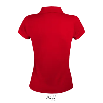 Φωτογραφία από πίσω από Prime Women 3XL - Γυναικείο πόλο πικέ σε χρώμα Red