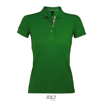 Φωτογραφία από μπροστά από Portland Women - Γυναικείο πόλο πικέ σε χρώμα Bud Green