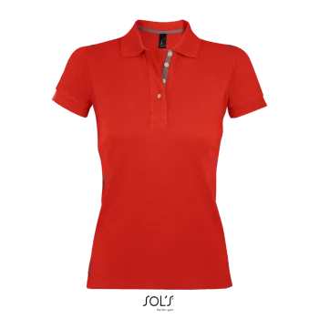 Φωτογραφία από μπροστά από Portland Women - Γυναικείο πόλο πικέ σε χρώμα Burnt Orange