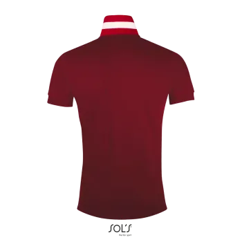 Φωτογραφία από πίσω από Patriot - Ανδρικό πόλο πικέ σε χρώμα Burgundy