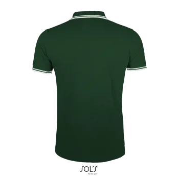 Φωτογραφία από πίσω από Pasadena Men 3XL - Ανδρικό πόλο πικέ σε χρώμα Forest Green-White