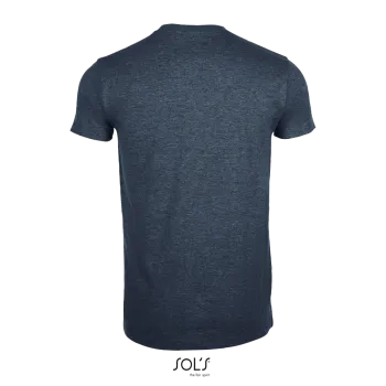 Φωτογραφία από πίσω από Imperial Fit Heather - Ανδρικό T-shirt σε χρώμα Heather Denim