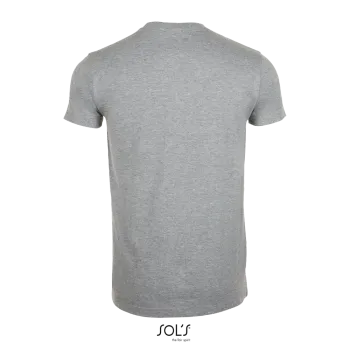 Φωτογραφία από πίσω από Imperial Fit - Ανδρικό T-shirt σε χρώμα Grey Melange