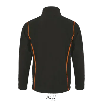 Φωτογραφία από πίσω από Nova Men 3XL - Ανδρική ζακέτα fleece σε χρώμα Charcoal Grey-Orange