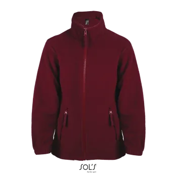 Φωτογραφία από μπροστά από North Kids - Παιδική ζακέτα fleece σε χρώμα Burgundy