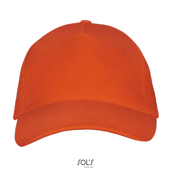 Φωτογραφία από μπροστά από Long Beach - Πεντάφυλλο καπέλο τζόκεϊ σε χρώμα Orange