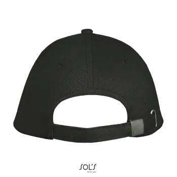 Φωτογραφία από πίσω από Long Beach - Πεντάφυλλο καπέλο τζόκεϊ σε χρώμα Dark Grey-Light Grey