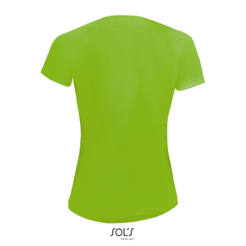 Φωτογραφία από πίσω από Sporty Women - Γυναικείο αθλητικό T-Shirt σε χρώμα Neon Green
