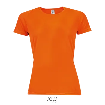 Φωτογραφία από μπροστά από Sporty Women - Γυναικείο αθλητικό T-Shirt σε χρώμα Neon Orange
