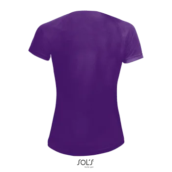 Φωτογραφία από πίσω από Sporty Women - Γυναικείο αθλητικό T-Shirt σε χρώμα Dark Purple