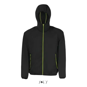 Φωτογραφία από μπροστά από Shore - Unisex αντιανεμικό σε χρώμα Black