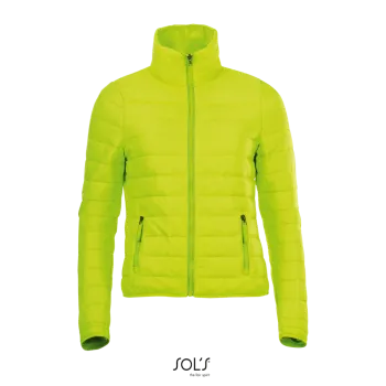 Φωτογραφία από μπροστά από Ride Women - Γυναικείο ελαφρύ μπουφάν με επένδυση σε χρώμα Neon Lime