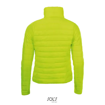 Φωτογραφία από πίσω από Ride Women - Γυναικείο ελαφρύ μπουφάν με επένδυση σε χρώμα Neon Lime