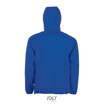 Φωτογραφία από πίσω από Skate 3XL - Unisex αντιανεμικό με επένδυση δίχτυ σε χρώμα Royal Blue-Neon Gold